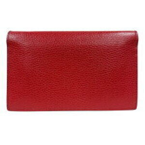 Gucci Shoulder Bag shoulder GG bag Chain Interlocking red leather